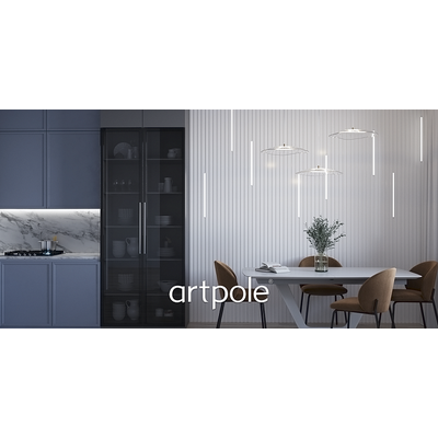 Гипсовая панель VECTOR + LED артикул M-0055