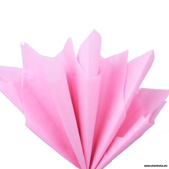 Бумага тишью 76х50 см 10 листов Розовый