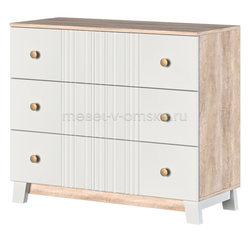 ЗБР074 Комод 3 ящика Ланзетти. Размер: 992*841*422