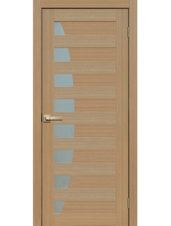 Дверь межкомнатная Экошпон Сибирь профиль Модель 244 Тиковое дерево (под заказ)