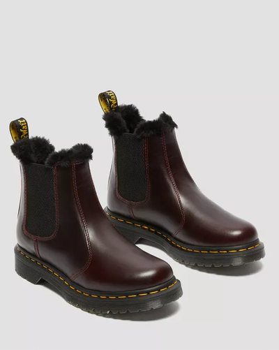 Dr Martens LEONORE бордовые женские зимние