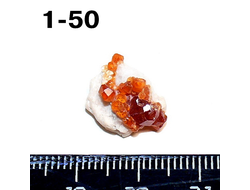 Гранат натуральный (щетка) спессартин №1-50: 1,5г - 14*11*9мм