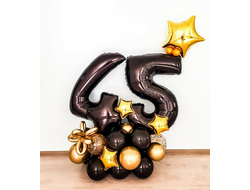 композиция из цифр "суперзвезда"