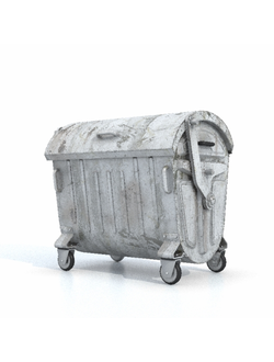 контейнеры Контейнер для мусора Garbage low painted