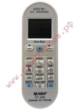 Пульт Qunda KT-E08 (universal 6000 in1)