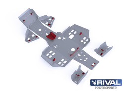 Защита ATV Rival 444.2116.1 для HONDA Rincon TRX680FA 2015- (Алюминий) (1050*650*250)