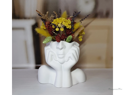 Декор для дома "Фьюжен" VipSet 15см белый металлик