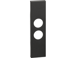 Лицевая панель розеток TV, 1 модуль, черная - Bticino - Living Now KG09