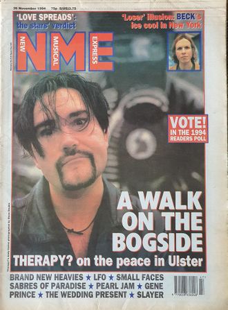 NME Magazine 26 November 1994 Therapy, Andy Cairns Иностранные музыкальные журналы, Intpressshop