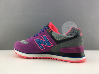 New Balance 574 Фиолетовые с розовым (36-38) Арт. 052М