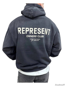 Худи Represent Black/Grey Мужская