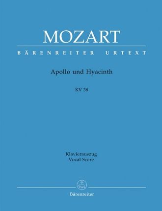 Mozart. Apollo und Hyazinth KV38 Klavierauszug