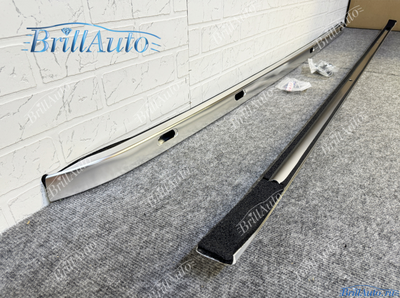 Рейлинги Toyota Land Cruiser 200 серебристые матовый хром