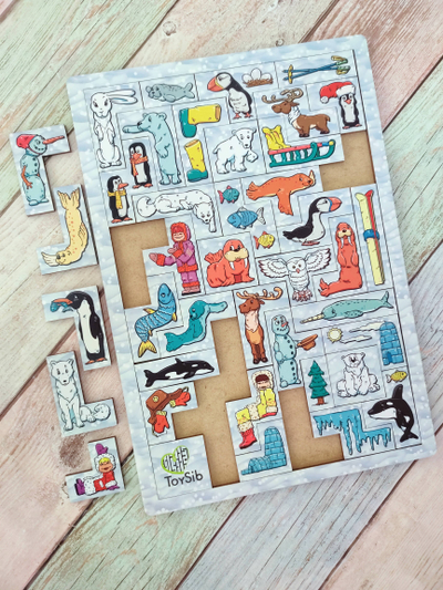 Головоломка тетрис "Зима"