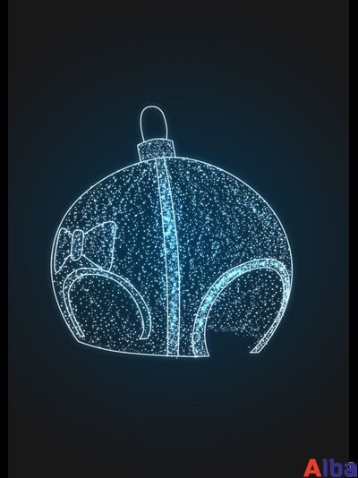 Светодиодная арка Новогодний шар с бантом