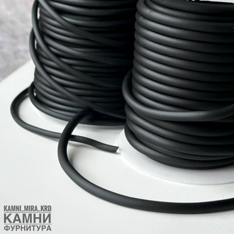 Шнур каучук матовый, цвет и размер в ассортименте, цена за метр