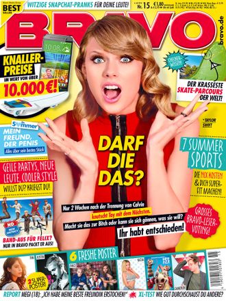 BRAVO Magazine № 15 2016 Taylor Swift Cover ИНОСТРАННЫЕ ЖУРНАЛЫ О ПОП МУЗЫКЕ, INTPRESSSHOP