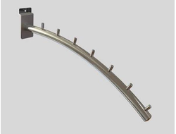 K216 Кронштейн дугообразный круглый 7 штырьков на экономпанель L=395mm.
