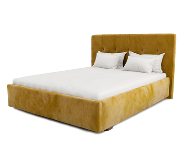 Кровать двуспальная, MyCloud Аннета с подъемным механизмом, бельевым ящиком, мягкое изголовье, квадратная стяжка