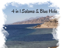 4 in 1 - Canyon Salama + Blue Hole + camel ride + Dahab from Sharm El Sheikh