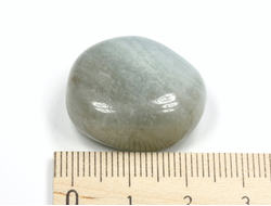 Берилл голубой (Аквамарин), галтовка, Бразилия (25*21*10 мм, 10 г) №27026