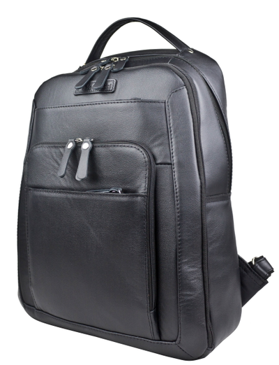 Кожаный рюкзак Monfestino black (арт. 3034-91)