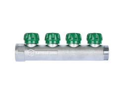 Коллектор регулирующий STOUT 1", 4 отвода 1/2" (Арт. SMB-6850-011204)