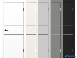 Дверь Оптима Порте экошпон Неаполь 203 молдинг c алюминиевой кромкой купить в Челябинске | КВИРТЕК