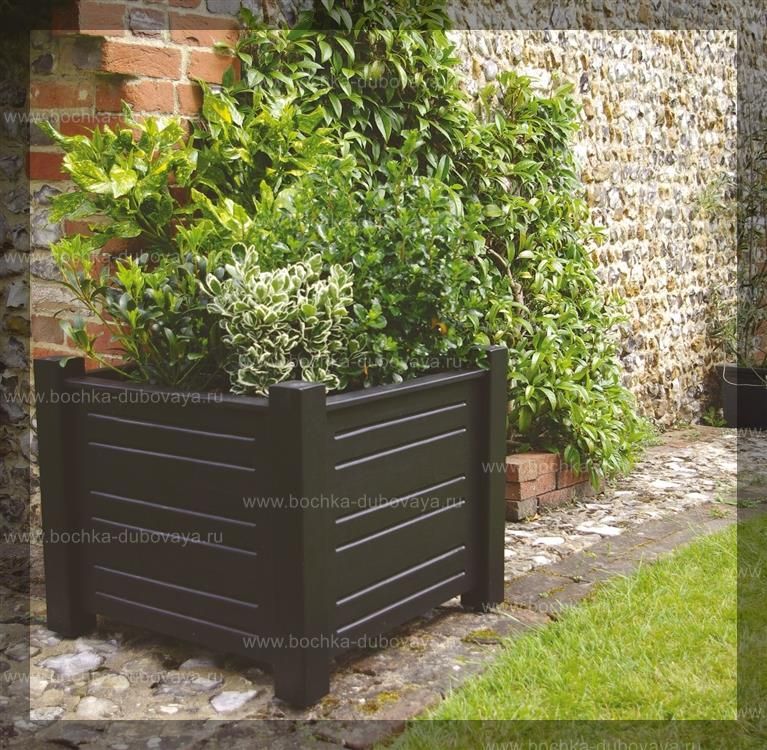 Деревянное Уличное Кашпо Для Цветов Купить