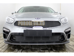 Защита радиатора KIA Cerato 2018- black верх