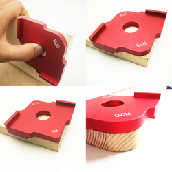 Шаблон для скругления углов фрезером (комплект из 3ех шт.)