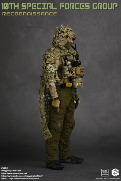 Разведчик спецназа США - Коллекционная ФИГУРКА 1/6 10TH SPECIAL FORCES GROUP Reconnaissance (26063) - Easy&Simple