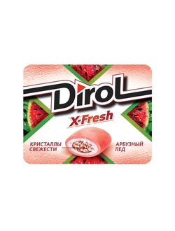 Жевательная резинка DIROL X-Fresh Арбузный лед 16 г