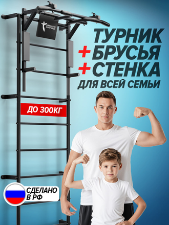 Шведская стенка с турником 3 в 1