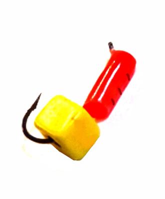 Мормышка вольфрамовая Столбик Сырный крас. вес.0.84gr.15mm. d-2.5mm,