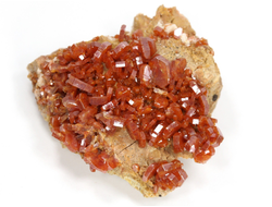 Ванадинит, кристаллы на породе, Марокко (47*43*21 мм, 47 г) №35888