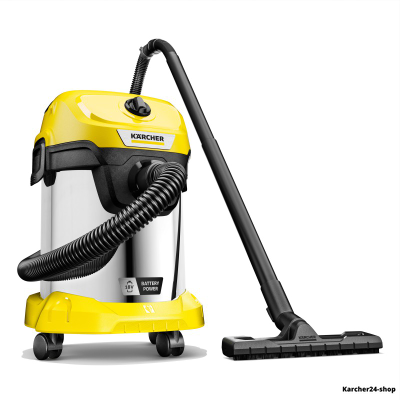 Хозяйственный пылесос karcher wd 3-18 s v-17/20 battery set (1.628-576.0)