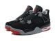 Nike Air Jordan 4 Retro (Черно-красные)