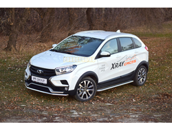 Защита переднего бампера одинарная d51 LADA XRAY Cross (2018-...)