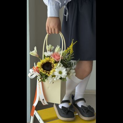 Цветочная композиция учителю / воспитателю № 803