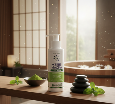 Профессиональная косметика Виватон с пектином в интерьере спа-центра, премиальный уход за кожей.