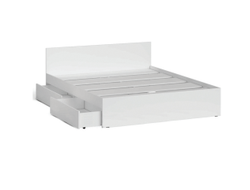 Спальня Мэри - Кровать 1600 с ящиками Белый