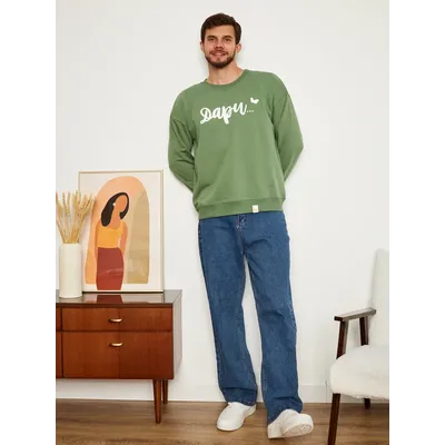 МУЖСКОЙ СВИТШОТ ОЛИВА "ДАРИ"