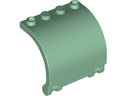 Panel 3 x 4 x 3 Curved with Double Clip Hinge, Sand Green (18910 / 6196587)