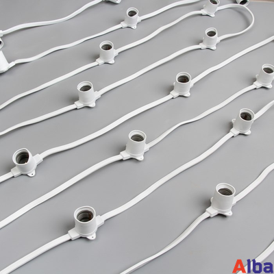 Белт-лайт 2 жилы, 20 см, БЕЛЫЙ, 50 метров, 250 шт