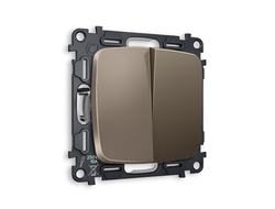 Переключатель 2-кл Темная бронза матовый - Ambrella Volt - OMEGA