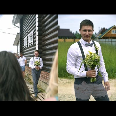 Букет невесты &amp; Бутоньерка № 1336