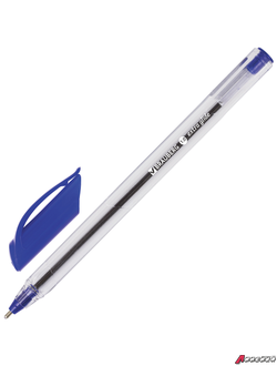 Ручка шариковая масляная BRAUBERG «Extra Glide», СИНЯЯ, трехгранная, узел 1 мм, линия письма 0,5 мм. 141700