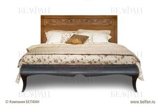 Кровать "Соната" 180 с декором (низкое изножье)