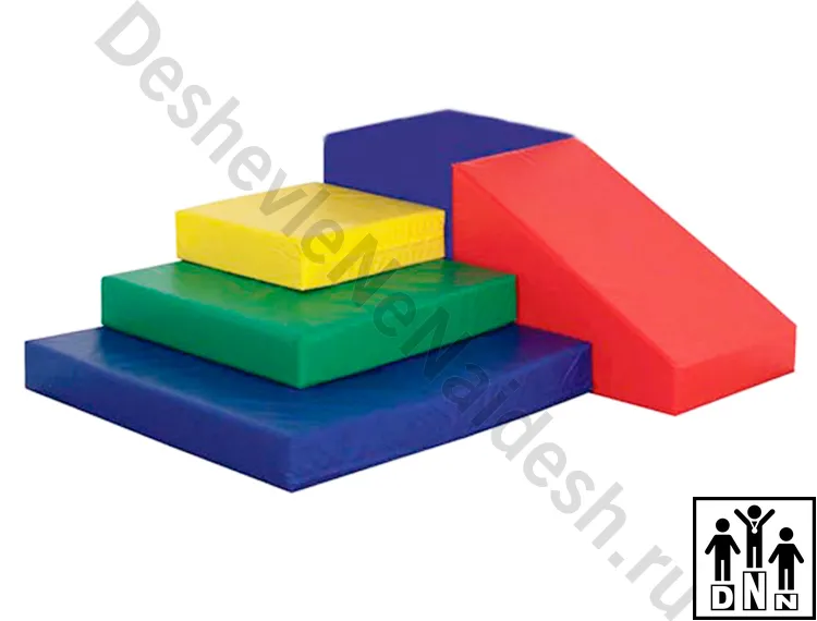 Мягкий модульный Спортивный комплекс «Островок-2» синий